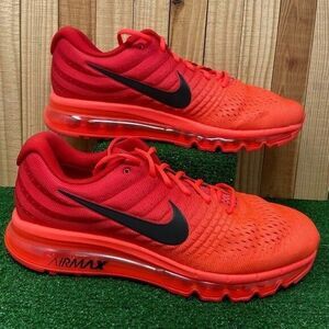 Nike 849559-602 Air Max 2017 'Bright Crimson' Black Red Orange Mens SZ 10